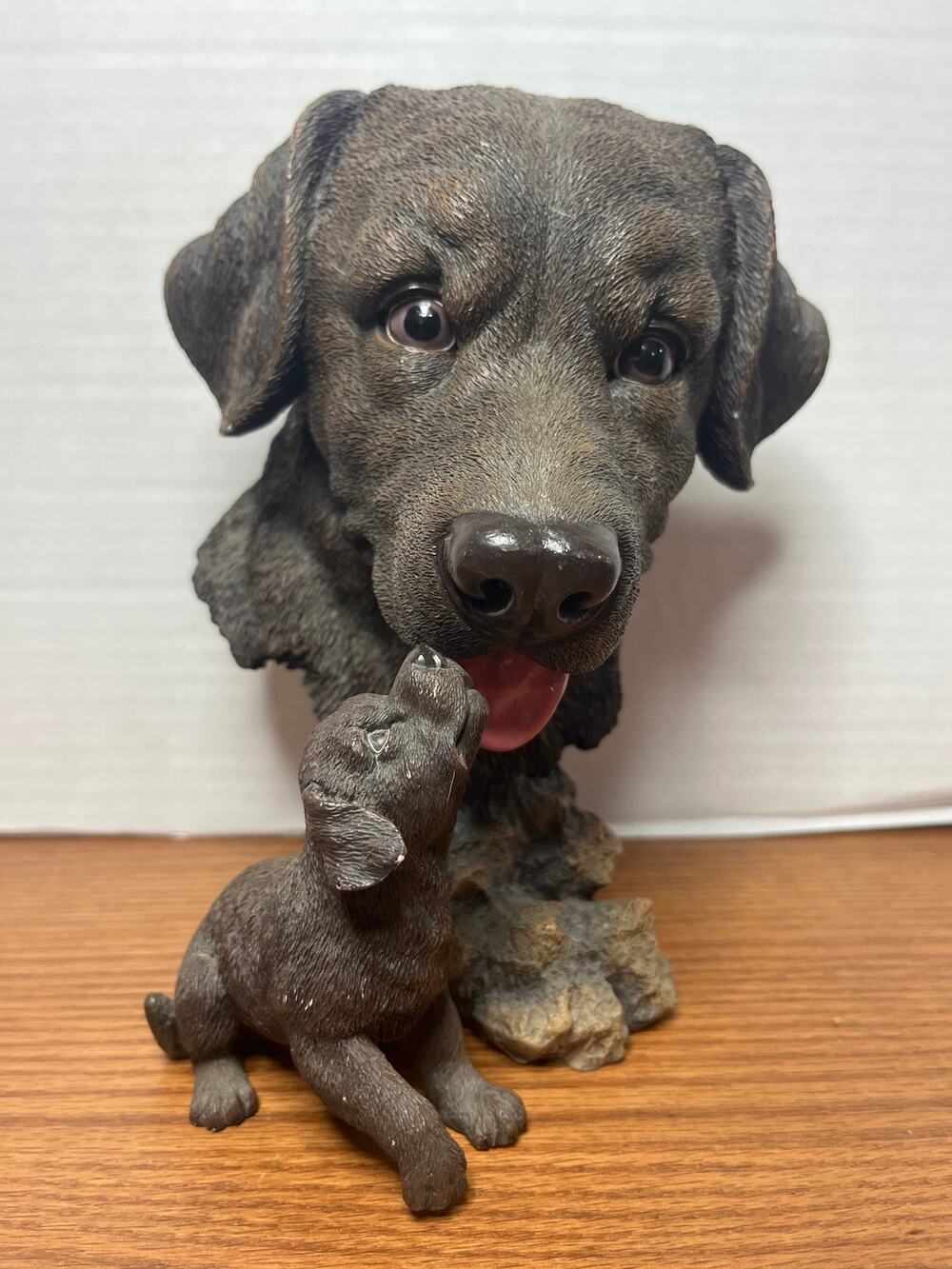 Westland Giftware #3175 Black Lab Labrador Dog Puppies Figurine 8.5"